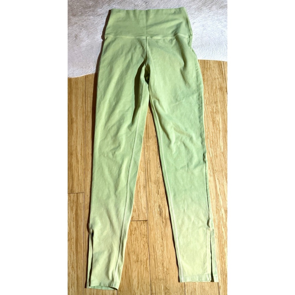 Electric & Rose‎ womens Pale Green seamless leggings Ankle Slit size XS $108